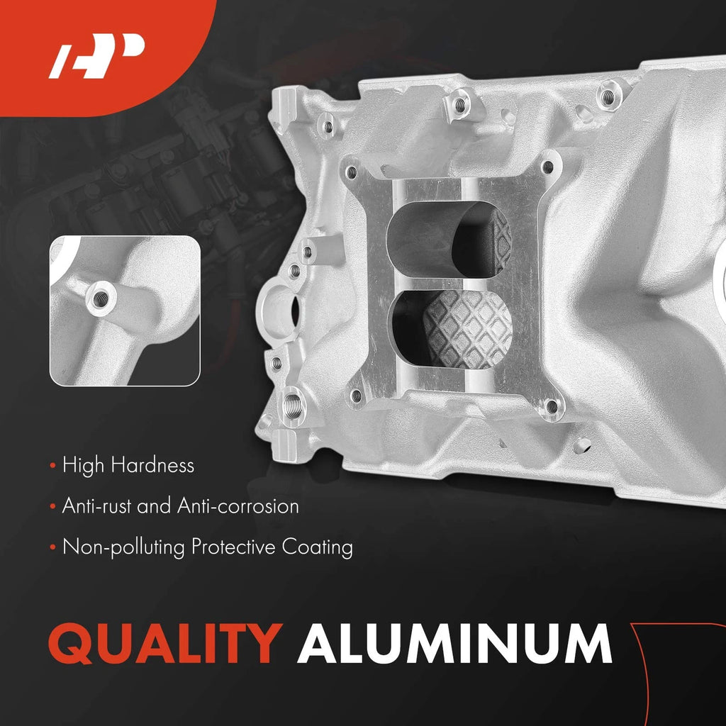 Dual Plane Intake Manifold with Gasket for Chevrolet Small Block (Gen I)