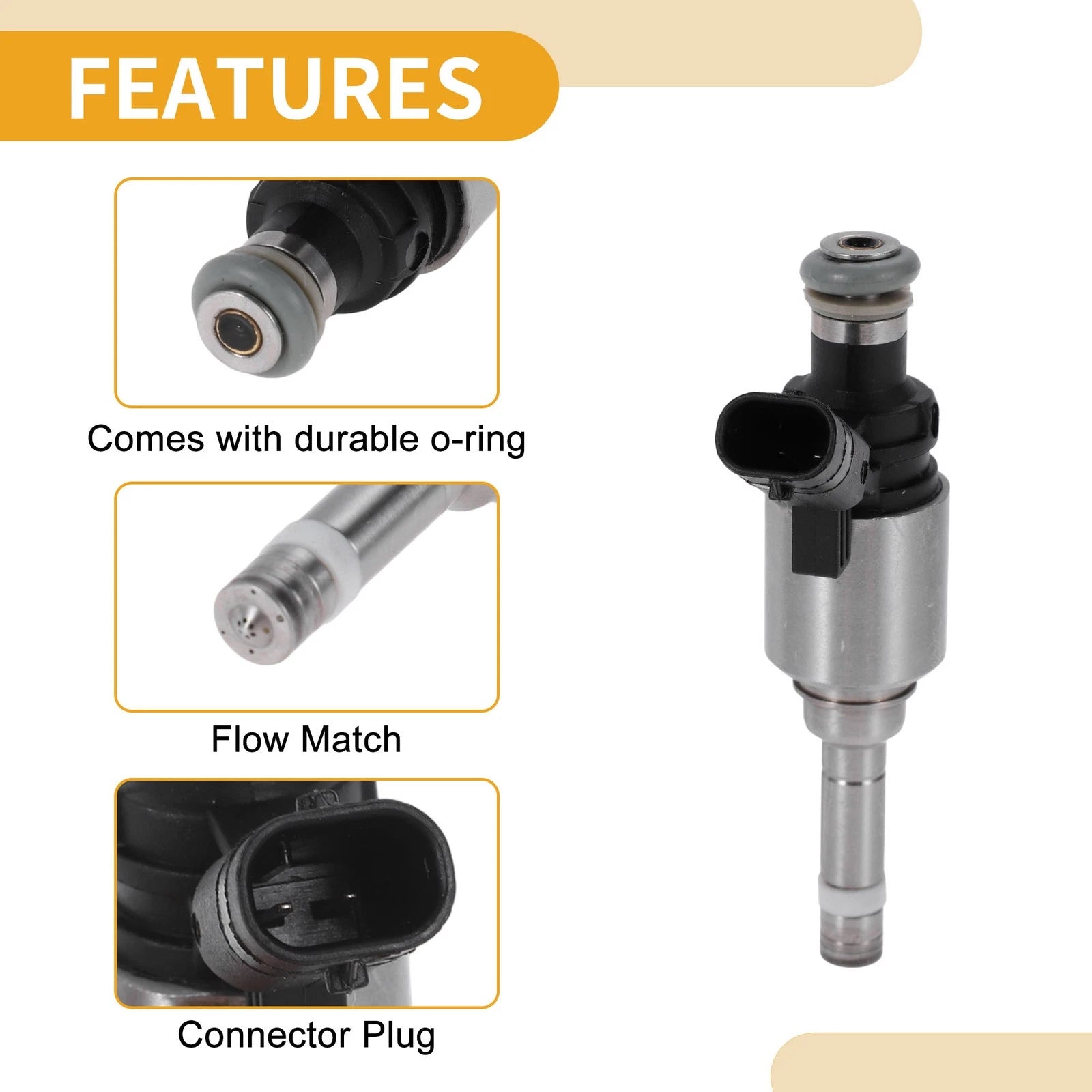 1 Pc Fuel Injector No.0261500074 for Audi A3 2.0L Quattro (2008–2013)