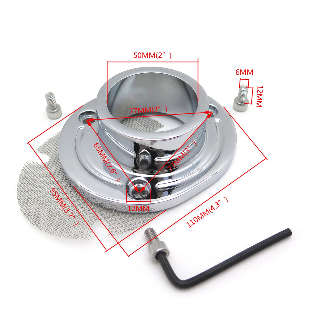 Custom Exhaust Pipe Power Tip for Honda XR650 XR650R (2000–2005)