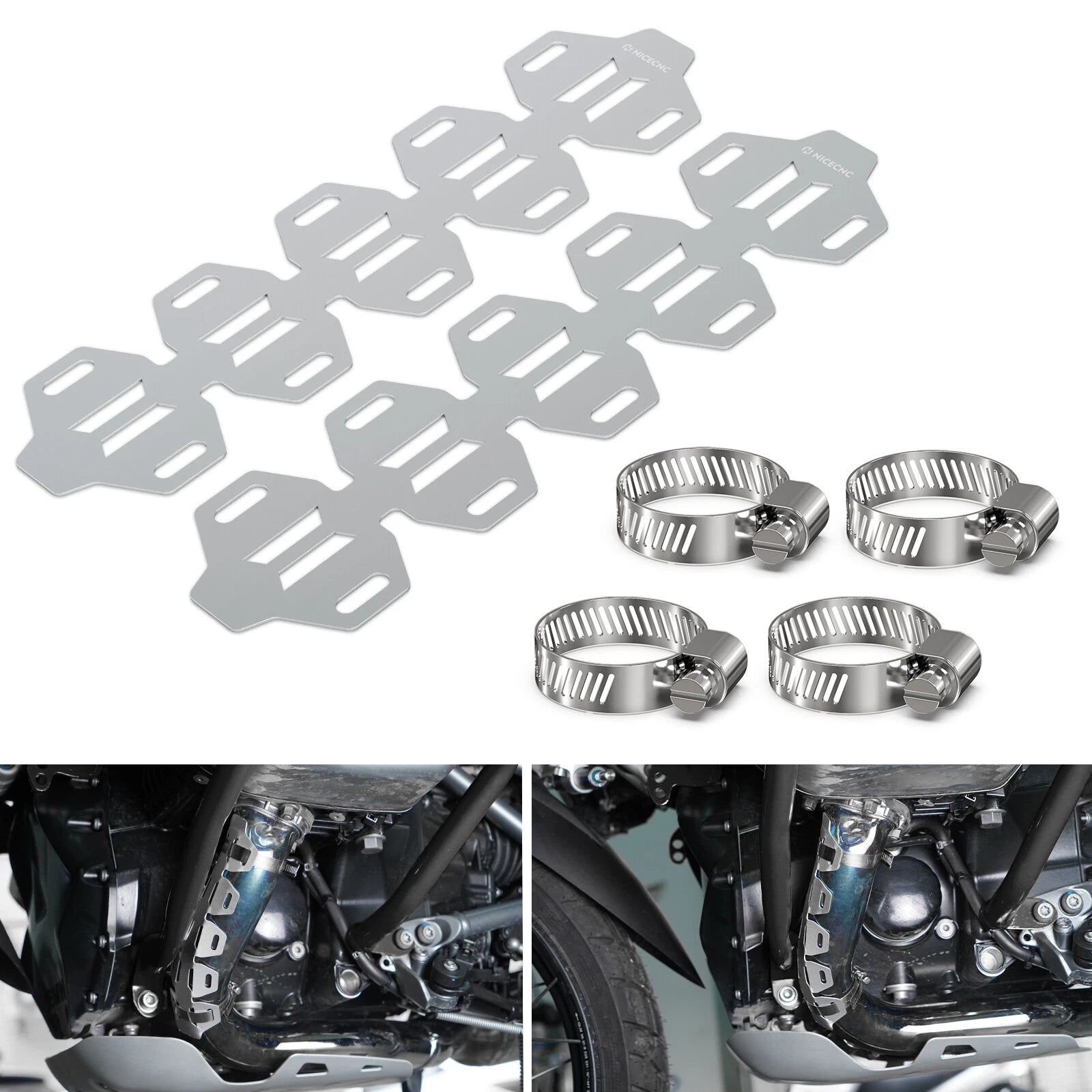 Muffler Head Pipe Guard Cover for BMW R1250GS Adventure R1250RS (2019–2023)