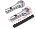 Chrome 6" Risers 1.25" Handlebar Top Clamps for Harley Touring (2014–2023)
