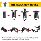 U-nut Clips for Nissan (M6 Engine Under Cover Splash Shield Guard)