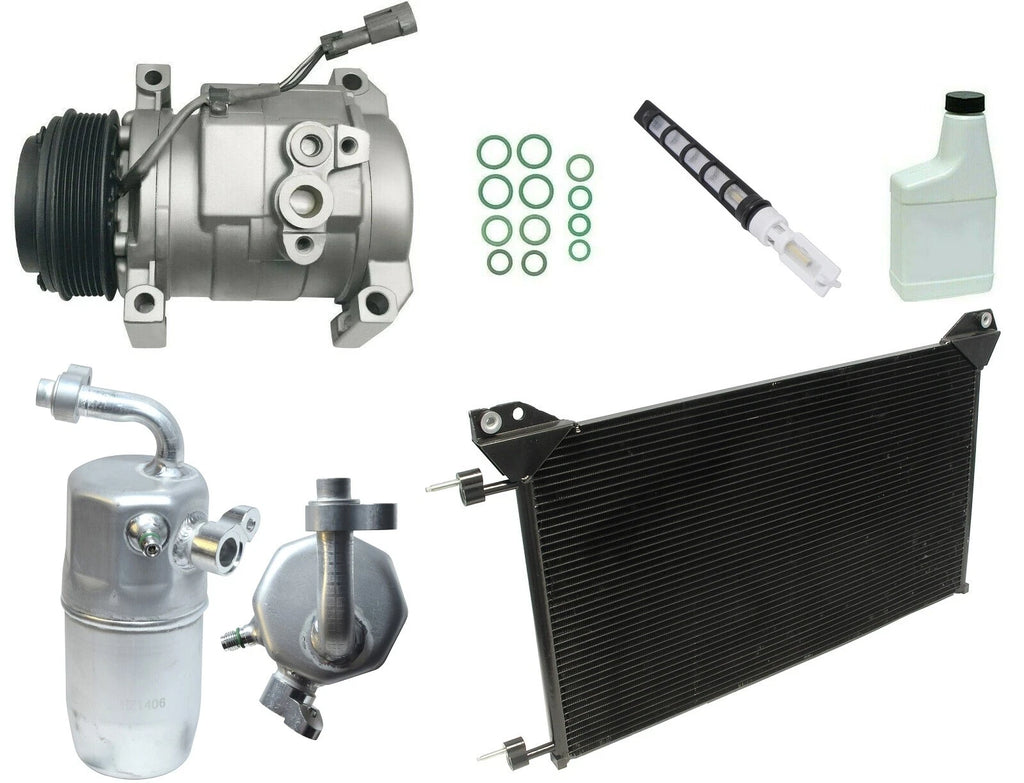 AC Compressor Kit Replacement with Condenser for Nissan Navara (2005–2014)