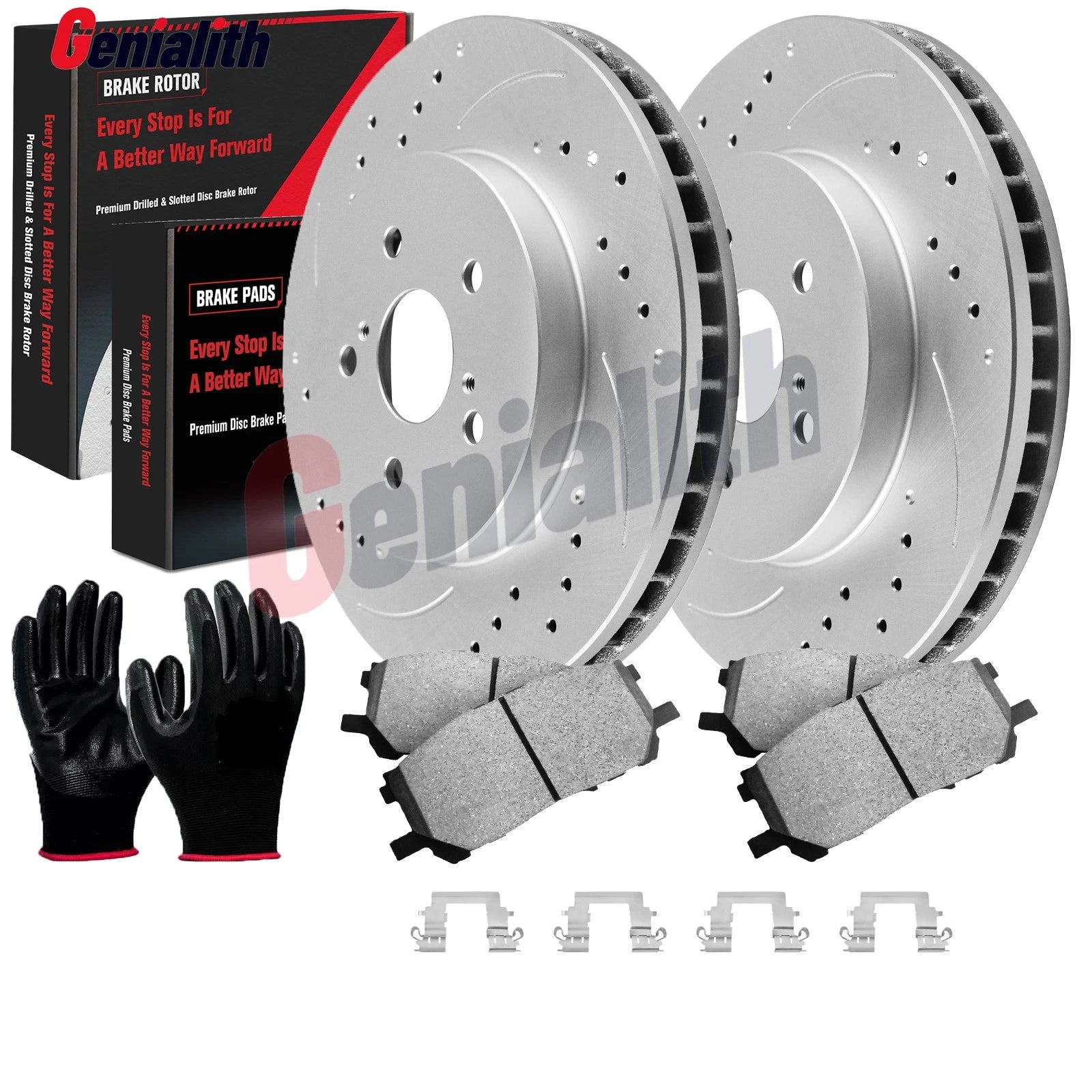 Front Disc Brake Rotors & Ceramic Pads for Lexus RX330 RX350 (2004–2006)