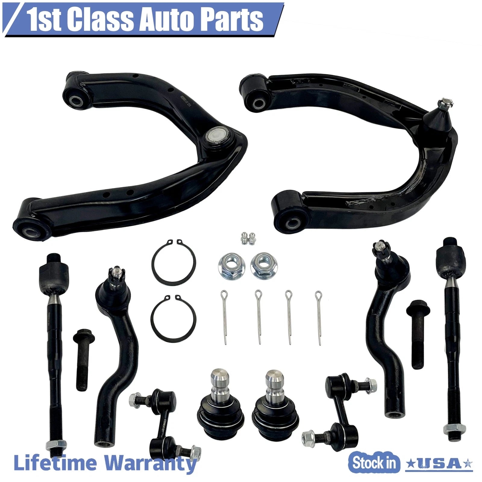 10X Front Upper Control Arm with Ball Joint Kit for Nissan Armada QX56 (2004–2019)