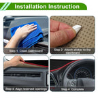 Dashboard Cover Mat for Mercedes Benz GLC 2016-2022 Black Red