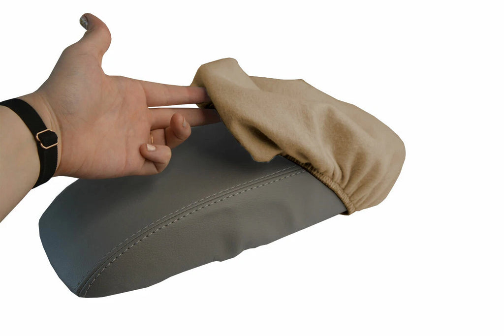 Fleece Console Lid Armrest Cover for Honda Accord (1998–2002) Beige