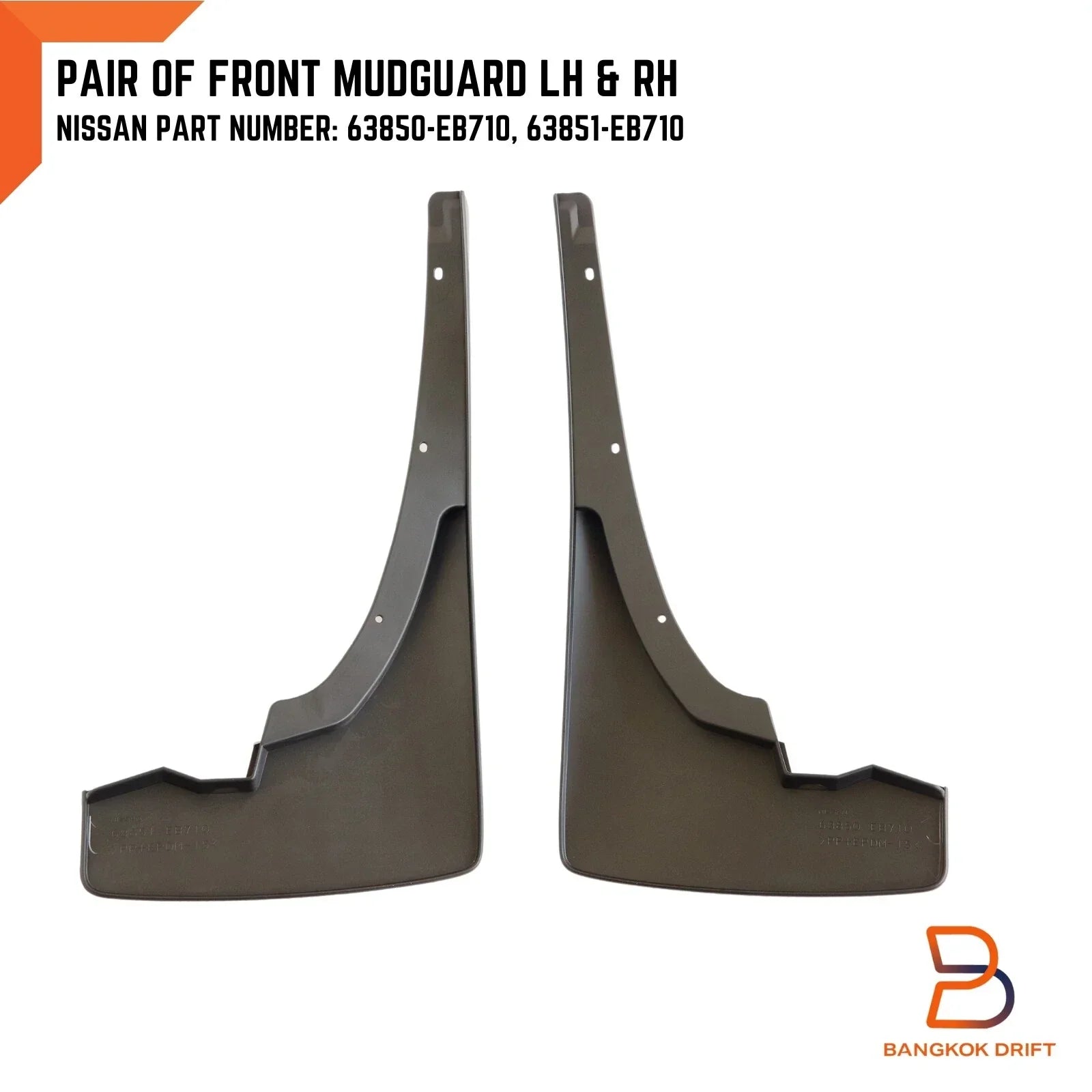 4x4 Mud Flap Guards for Nissan Navara D40 (2004-2014)
