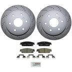Rear Brake Kit with 345mm Rotors & Bosch Ceramic Pads for Cadillac Chevrolet GMC