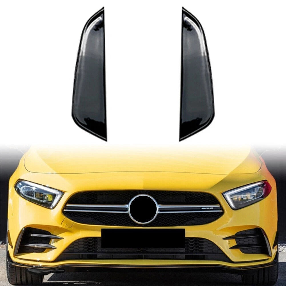 Front Bumper Vent Wingletts Fog Light Canard for Benz A-Class W177 (2018–2023)