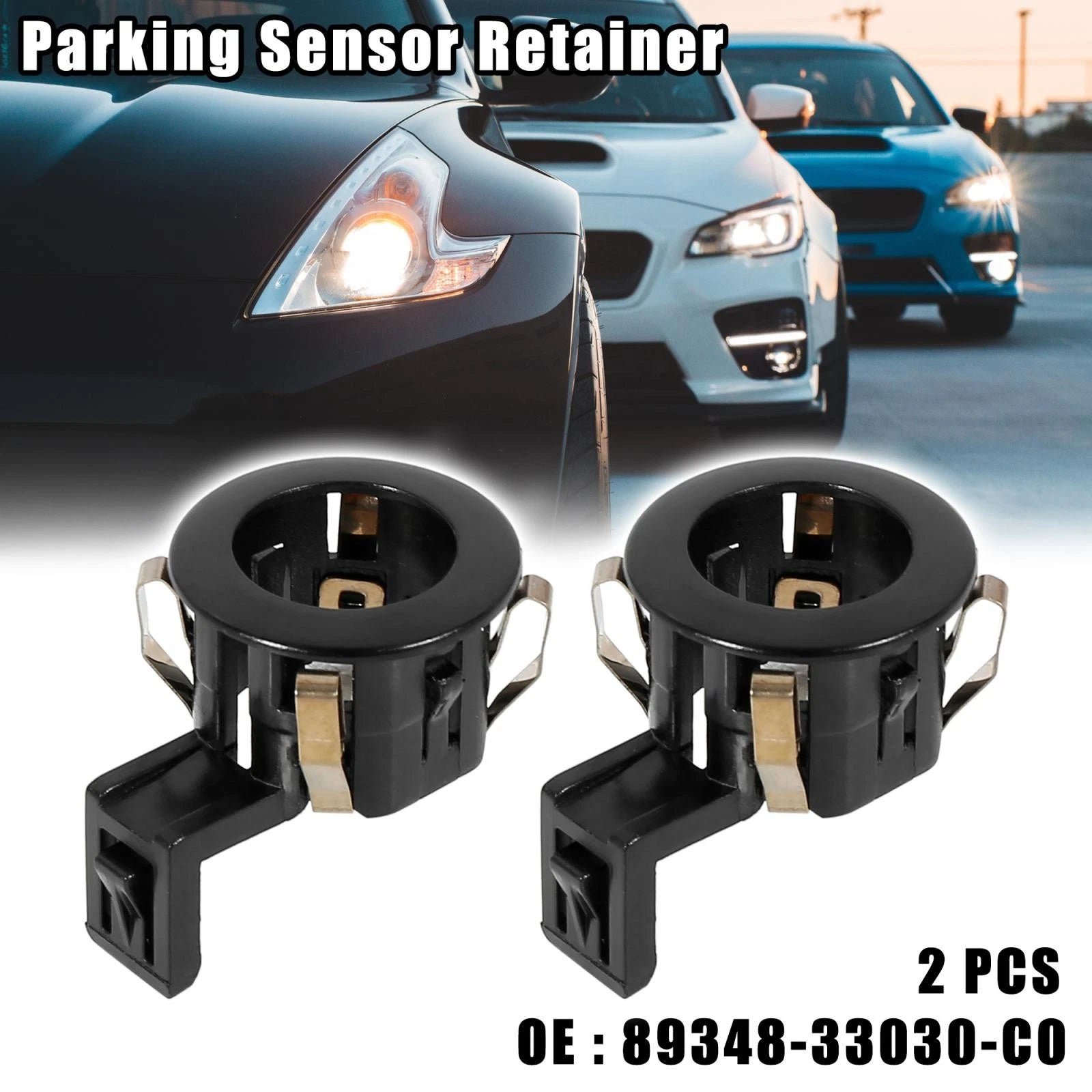 2X Rear Bumper PDC Parking Sensor Retainers for Toyota (89348-33060)