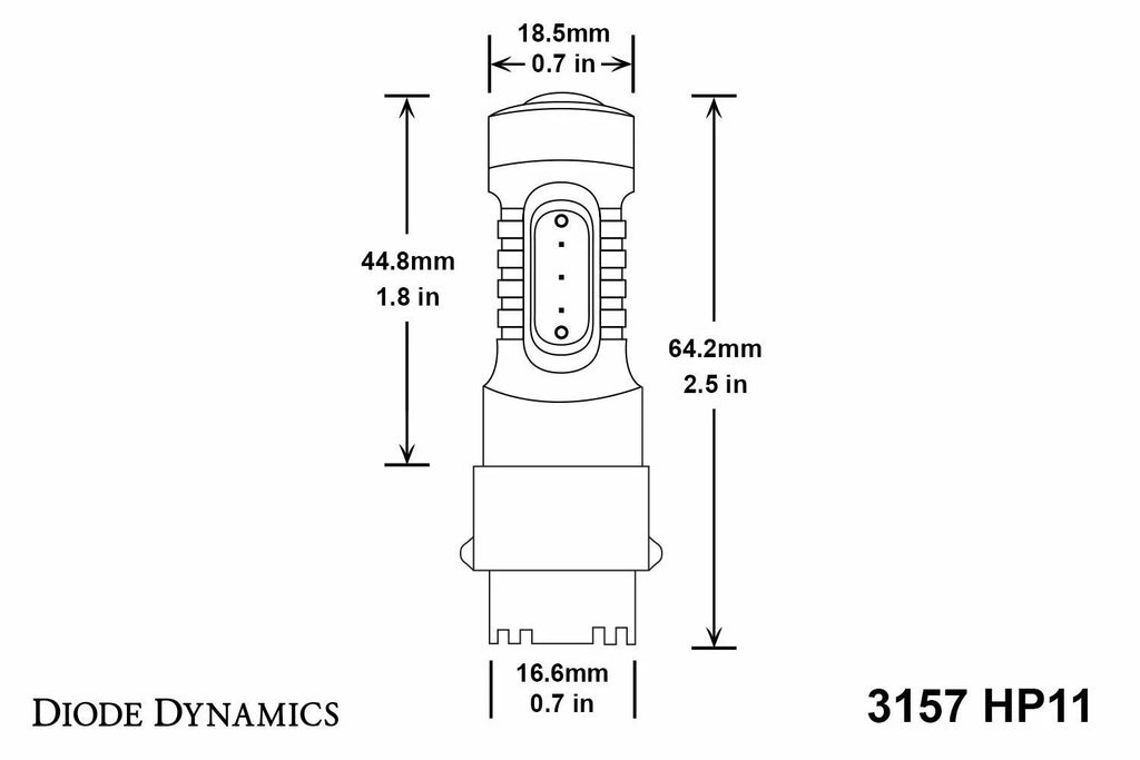 LED Bulb 3157 High Power Replacement for Diode Dynamics (2012–2019)