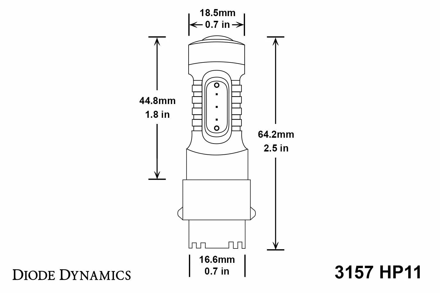 LED Bulb 3157 High Power Replacement for Diode Dynamics (2012–2019)
