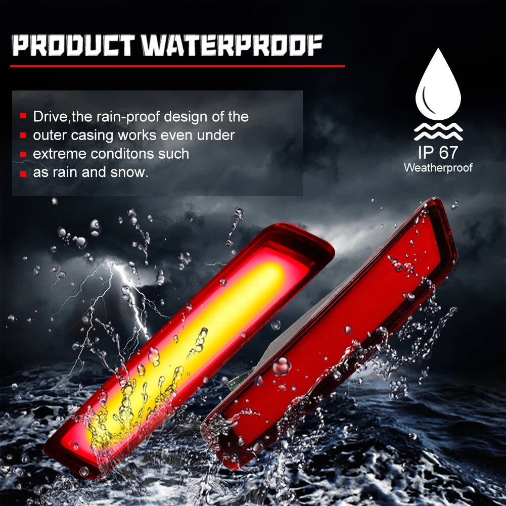 Red LED Rear Side Marker Signal Lights for VW Beetle (2006–2010)