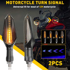12-LED Sequential Turn Signal Lamp for Motorcycle (Universal Fit)