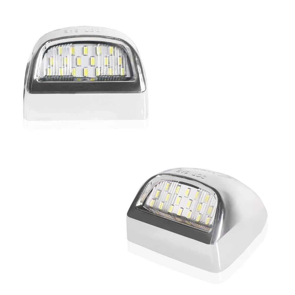 2X LED License Plate Lights for GMC Sierra 1500 2500 3500 (2014–2019)