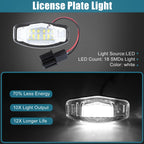 2X LED License Plate Light for Honda Acura 