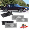 Set of 4 Clear Front & Rear Side Marker Light Lens for Oldsmobile Cutlass (1981–1988)