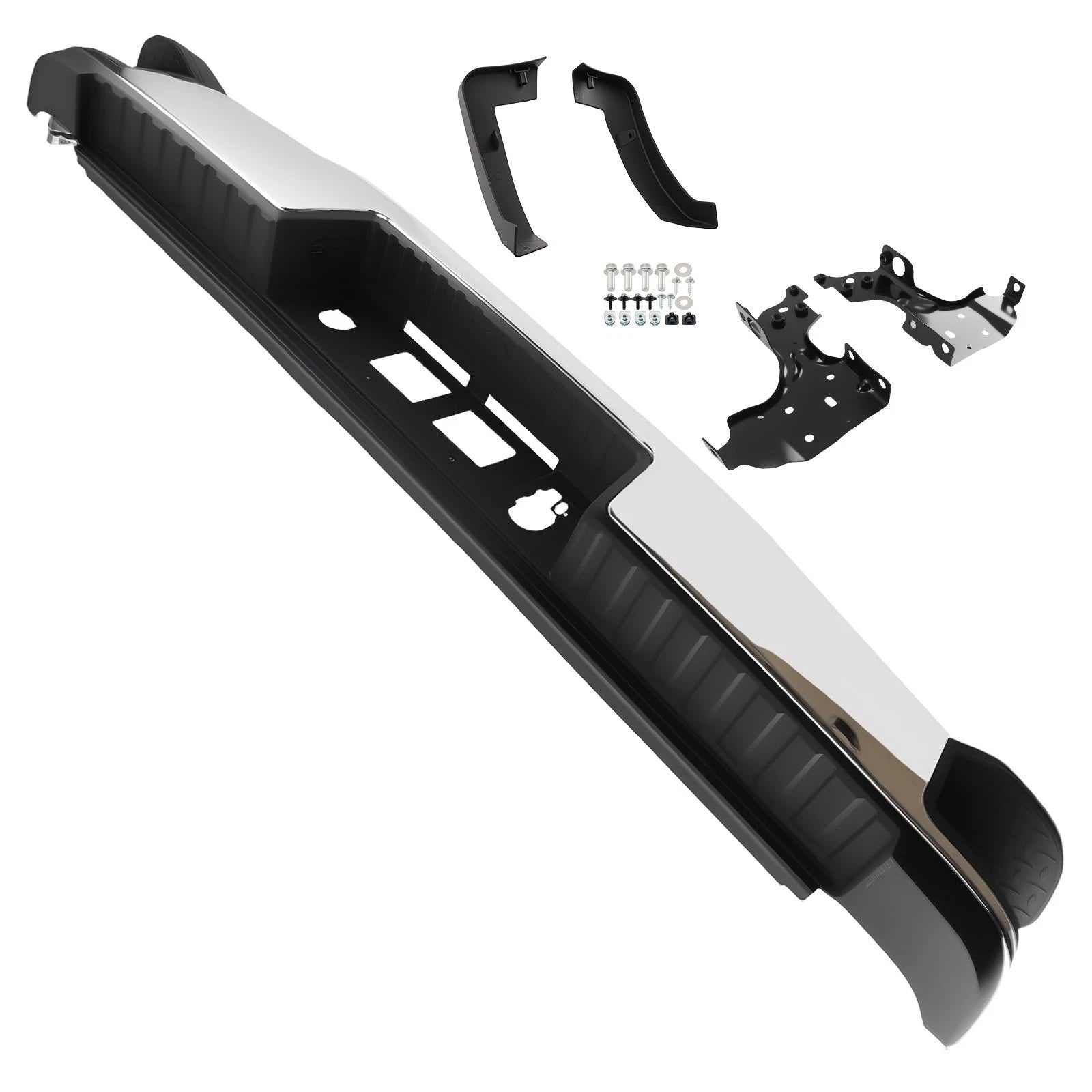 Chrome Rear Bumper for Chevrolet Silverado 2500HD/3500HD (2015–2019)