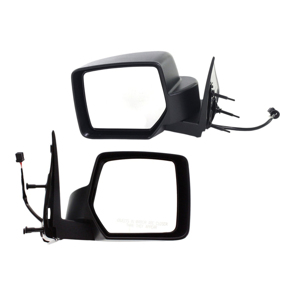 Power Mirror Set for Jeep Liberty (2008–2012) Textured Black Manual Folding