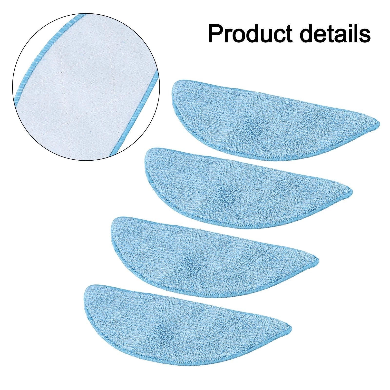 4PCS Mop Cloth Set for BPMIO B12 Vacuum Cleaner