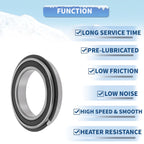 Deep Groove Ball Bearing 6909NR2RS for Scooter Skateboard (45x68x12mm)