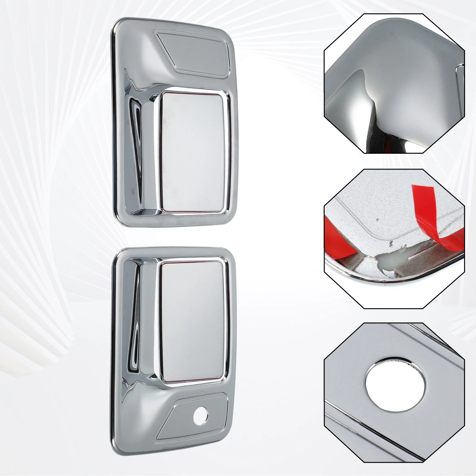 Exterior Door Handle Covers for Ford F250 F350 F450 F550 Super Duty (2008–2016)