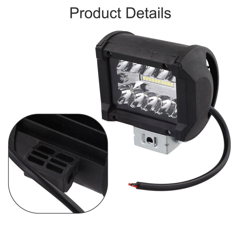 60W LED Work Light Bar for Truck SUV ATV Offroad Vehicle