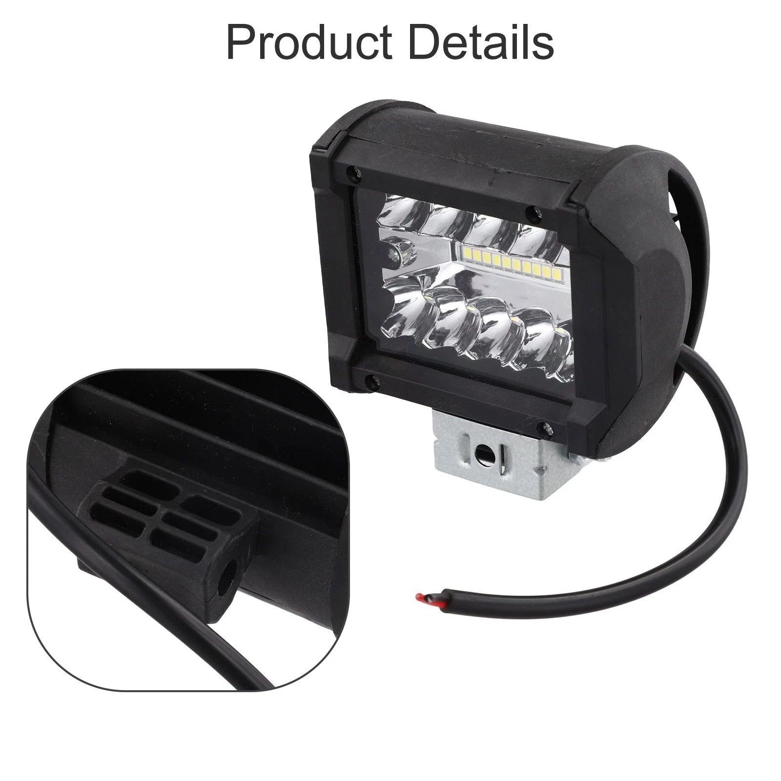 60W LED Work Light Bar for Truck SUV ATV Offroad Vehicle