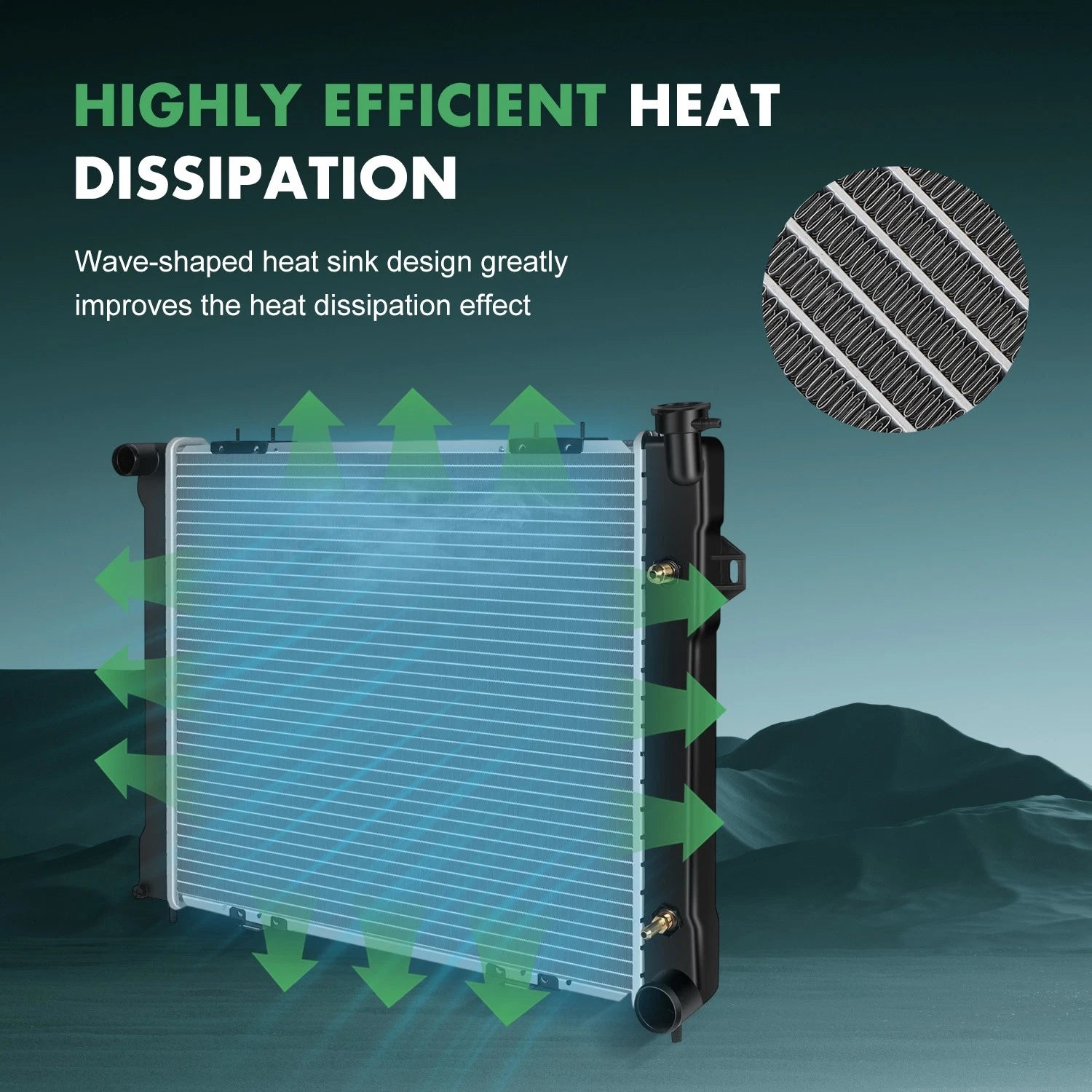 Aluminum Radiator for Jeep Grand Cherokee (1998)