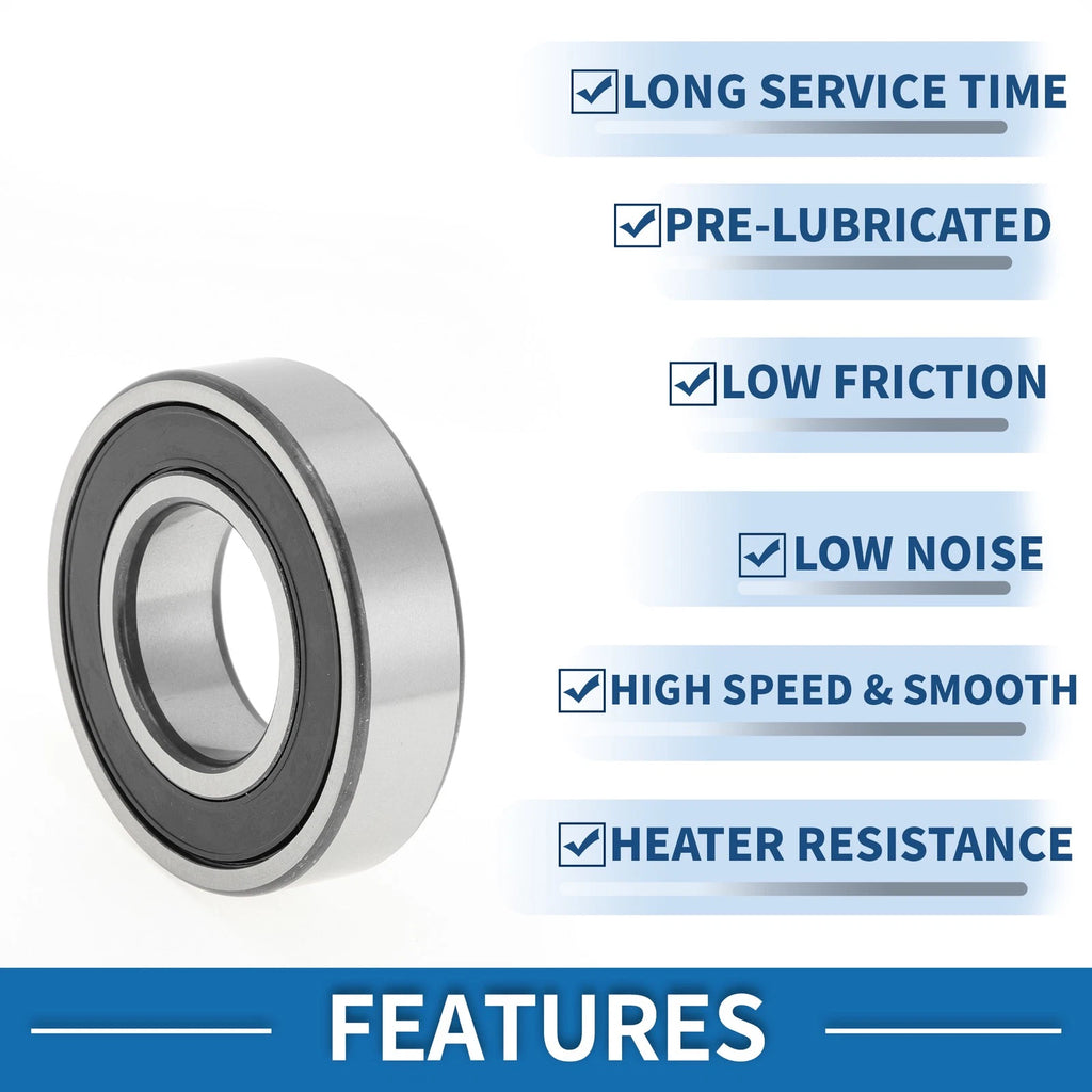 6206DDU Deep Groove Ball Bearing for Scooter/Skateboard (30x62x16mm)