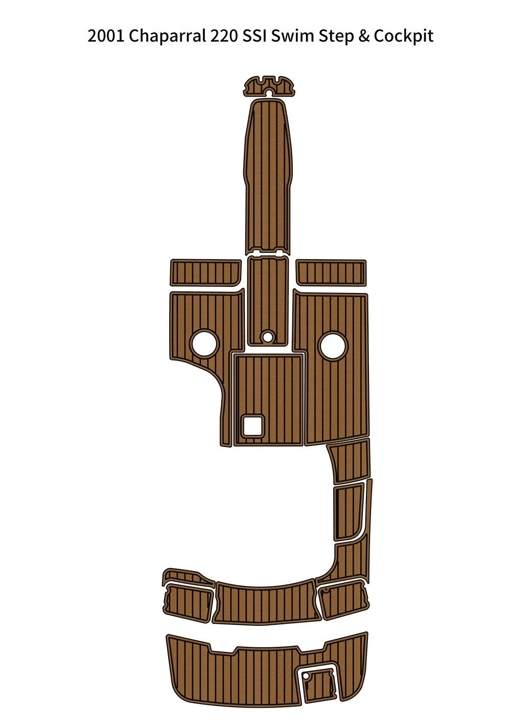 EVA Foam Teak Deck Flooring for Chaparral 220 SSI (2001)