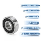 6200DDU Deep Groove Ball Bearing for Scooter Skateboard Wheel (P0 10x30x9mm)