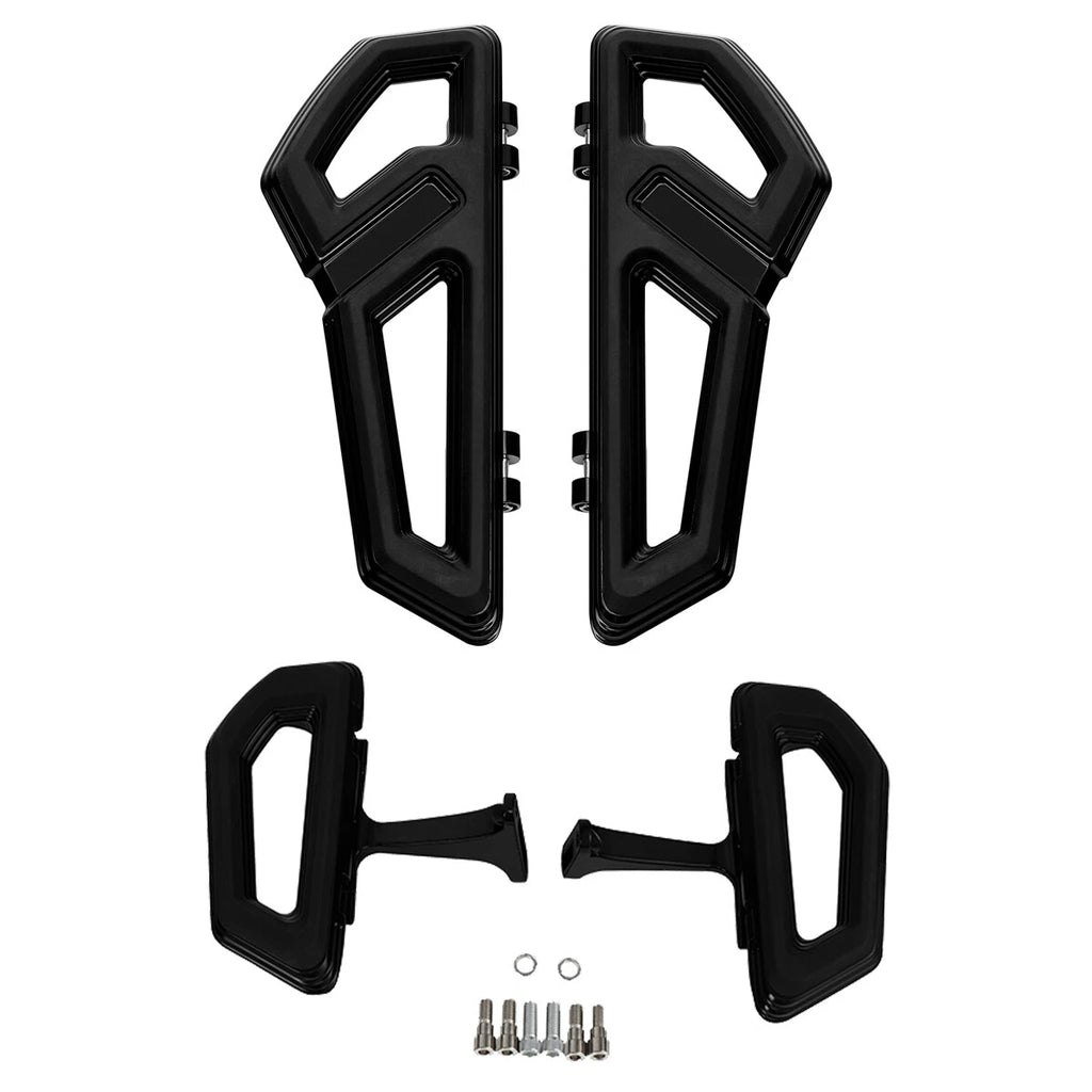 Front & Rear Floorboard Footboards Shifter Pegs for Harley Electra Glide (2000–Up)
