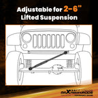 Adjustable Track Bar Rods for Dodge Ram 2500 3500 4WD (2003–2013)