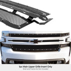 Stainless Black Mesh Rivet Grille for Chevy Silverado 1500 (2019-2022)
