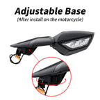 LED Turn Signal Rear View Side Mirrors for Kawasaki Ninja H2 (2015–2024)