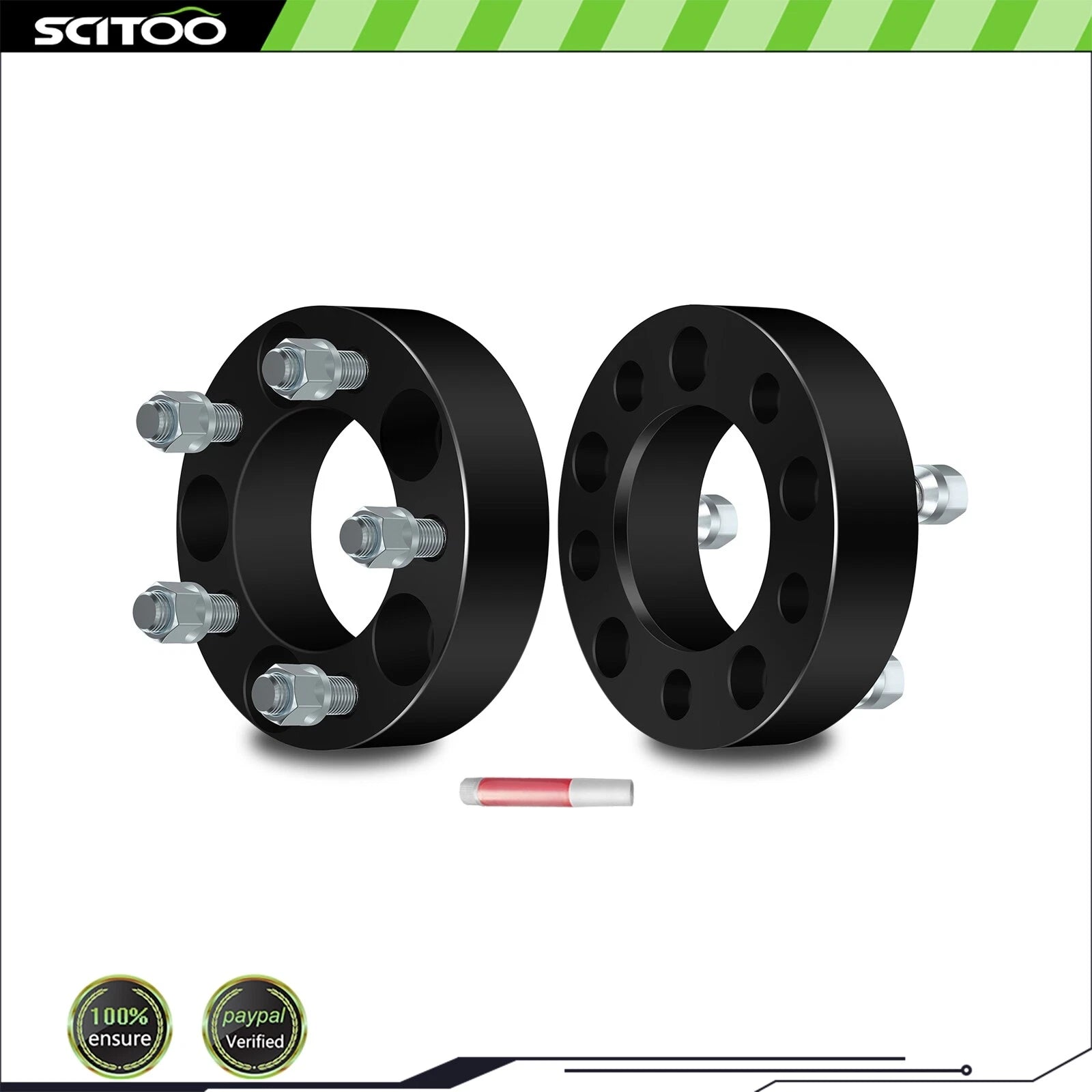 2X 1.5" Wheel Spacers 5x4.5 1/2" Studs for Ford Mustang Explorer Jeep Liberty