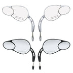 Black/Chrome Rear-View Mirrors for Harley Softail, Touring, Sportster 883-1200