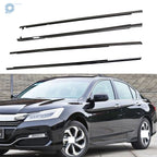 Set of 4 Chrome Outside Window Moulding Weatherstrip Trim for Accord (2003–2007)
