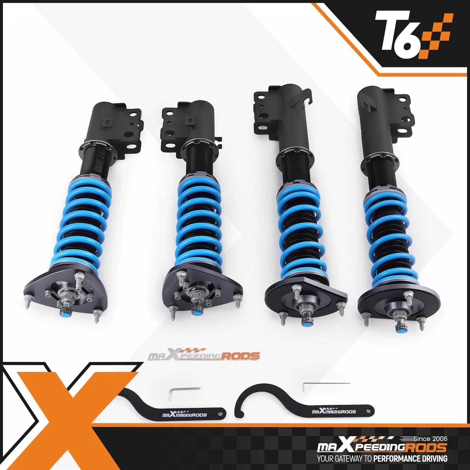 T6 Coilovers Suspension Kit for Subaru Legacy (1993–1999) BD/BG/BK