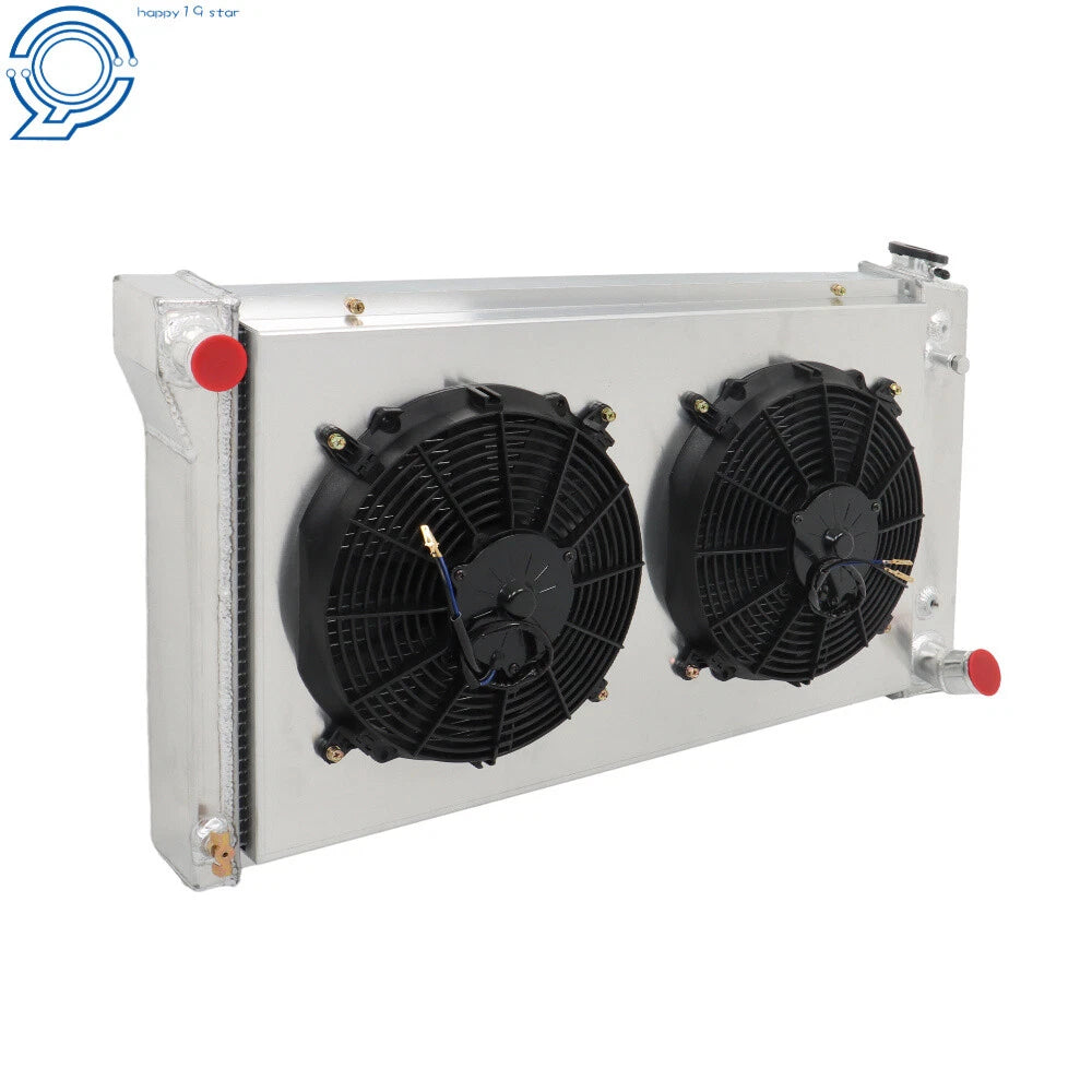 4 Row Radiator with Shroud Fan for Chevy C/K C10 C20 C30 (1967–1972)