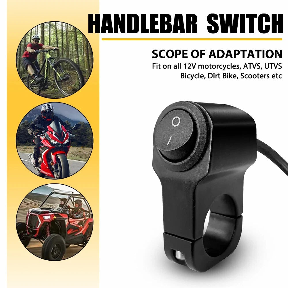 7/8" Aluminum Motorcycle Handlebar Turn Signal Light Switch