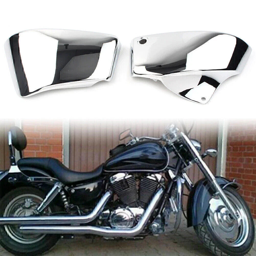 Black Side Battery Covers for Honda VT1100 Shadow ACE Aero Sabre (1999-2008)