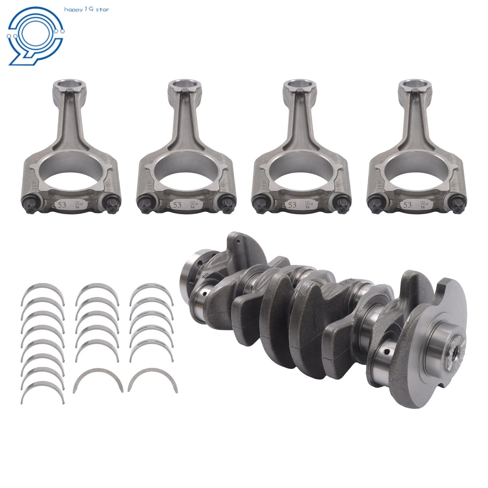 Set of 4 Crankshaft Rods Bearings for Audi VW EA888 (2012–2020) 06H105021M