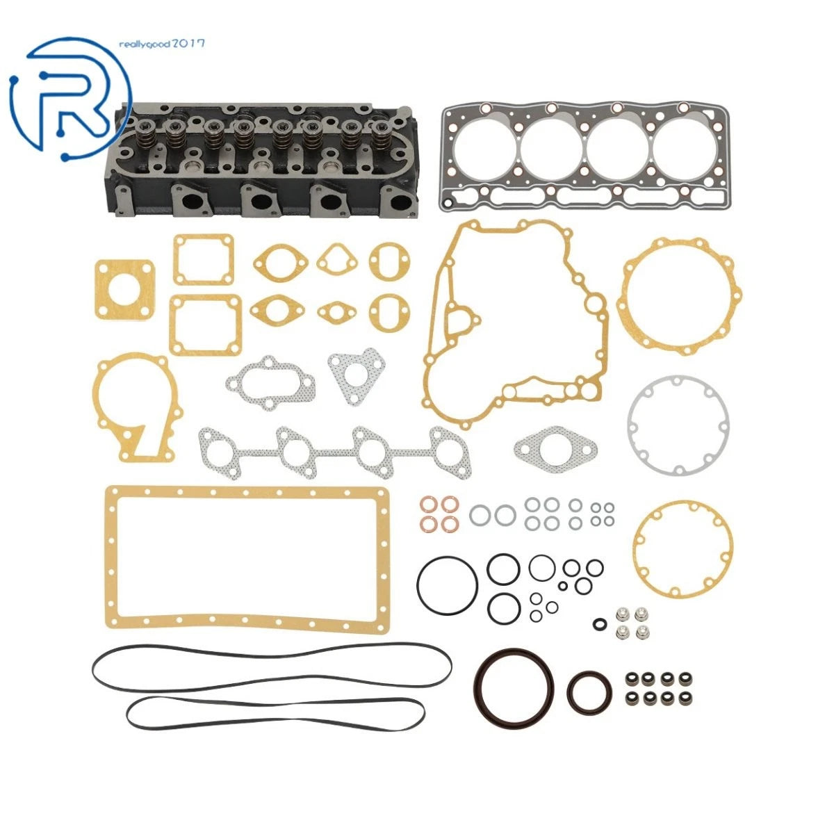 Cylinder Head W/Gasket Kit for Kubota V1505 V1505D V1505T V1505E (1G091-03044)