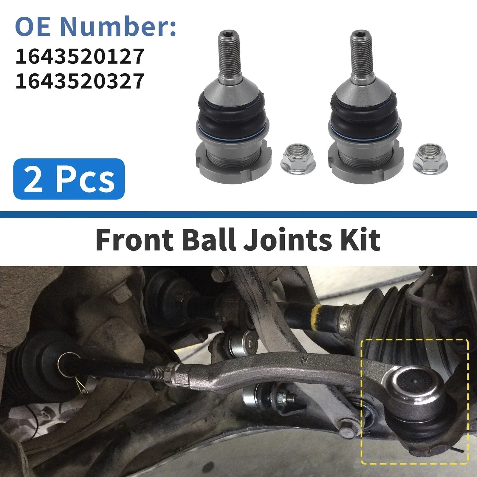 2 x Front Lower Ball Joints for Mercedes-Benz GL-CLASS (2005-2012)