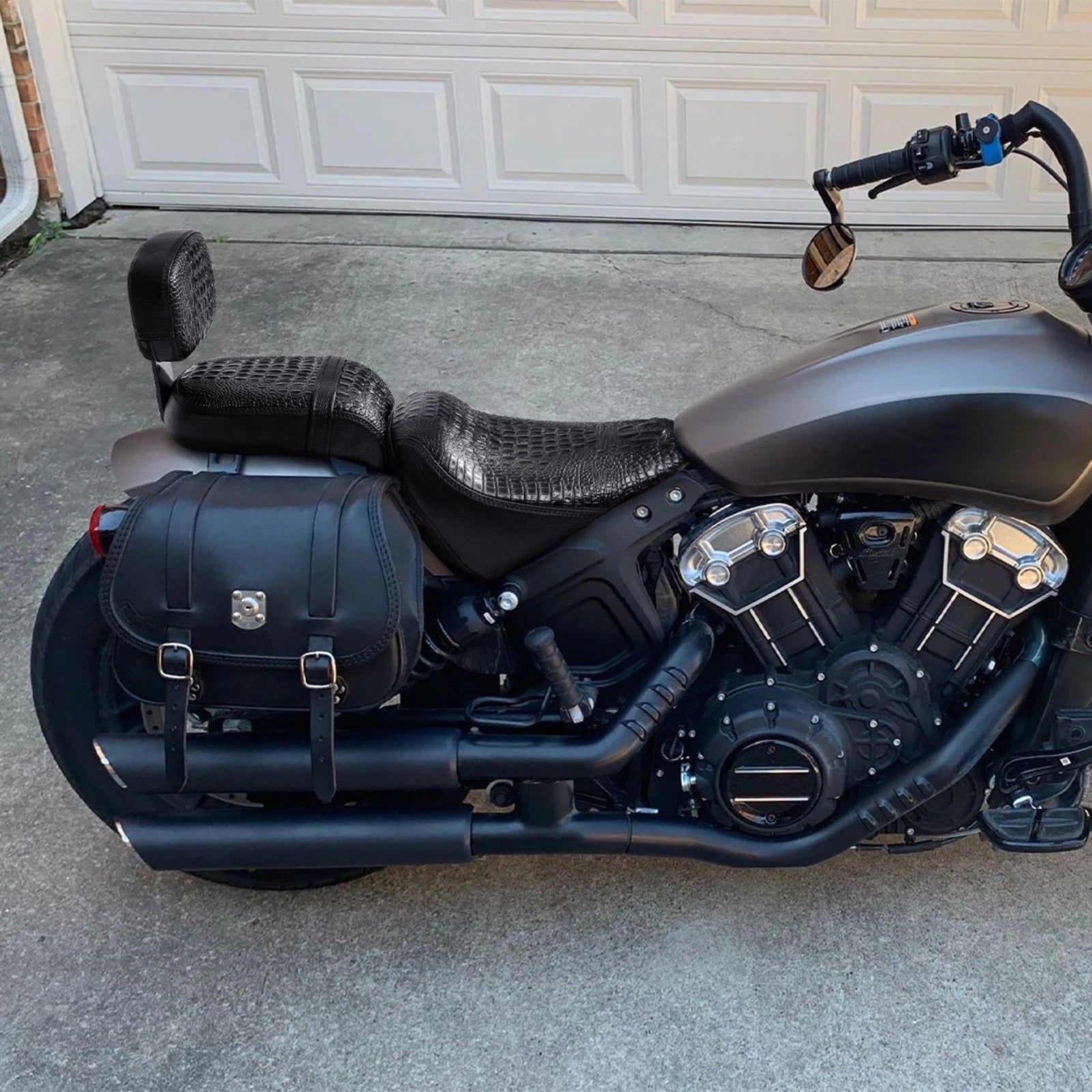 Black Rider Passenger Seat for Indian Scout Bobber (2018–2024), Scout Sixty (2016–2024)