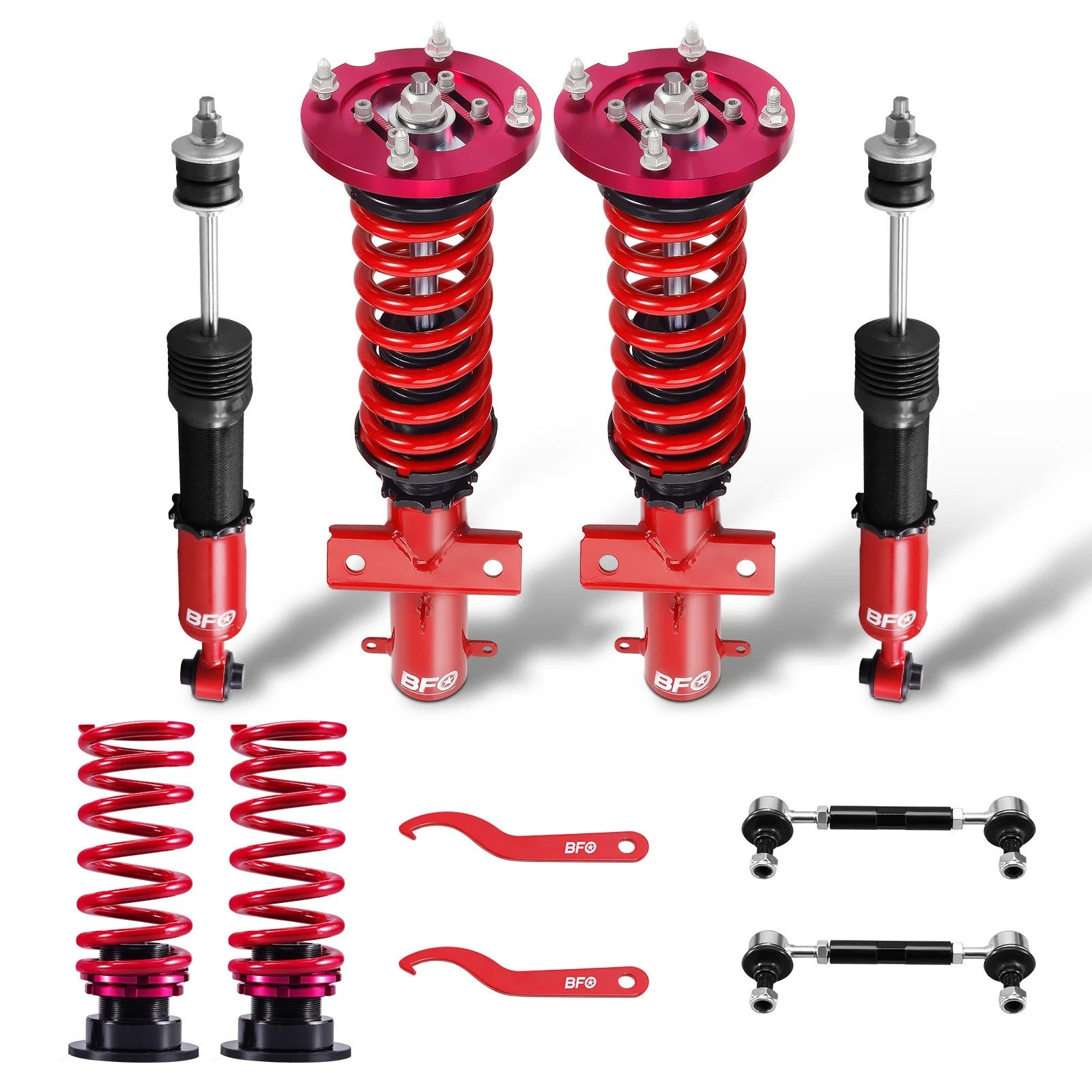 BFO Adjustable Coilover Suspension Lowering Kit for Ford Mustang (2005–2014)