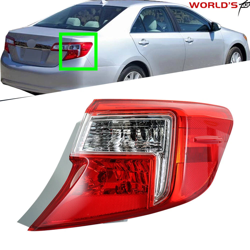 Set of 2 Rear Outer Tail Light Lamps for Toyota Camry (2012–2014)